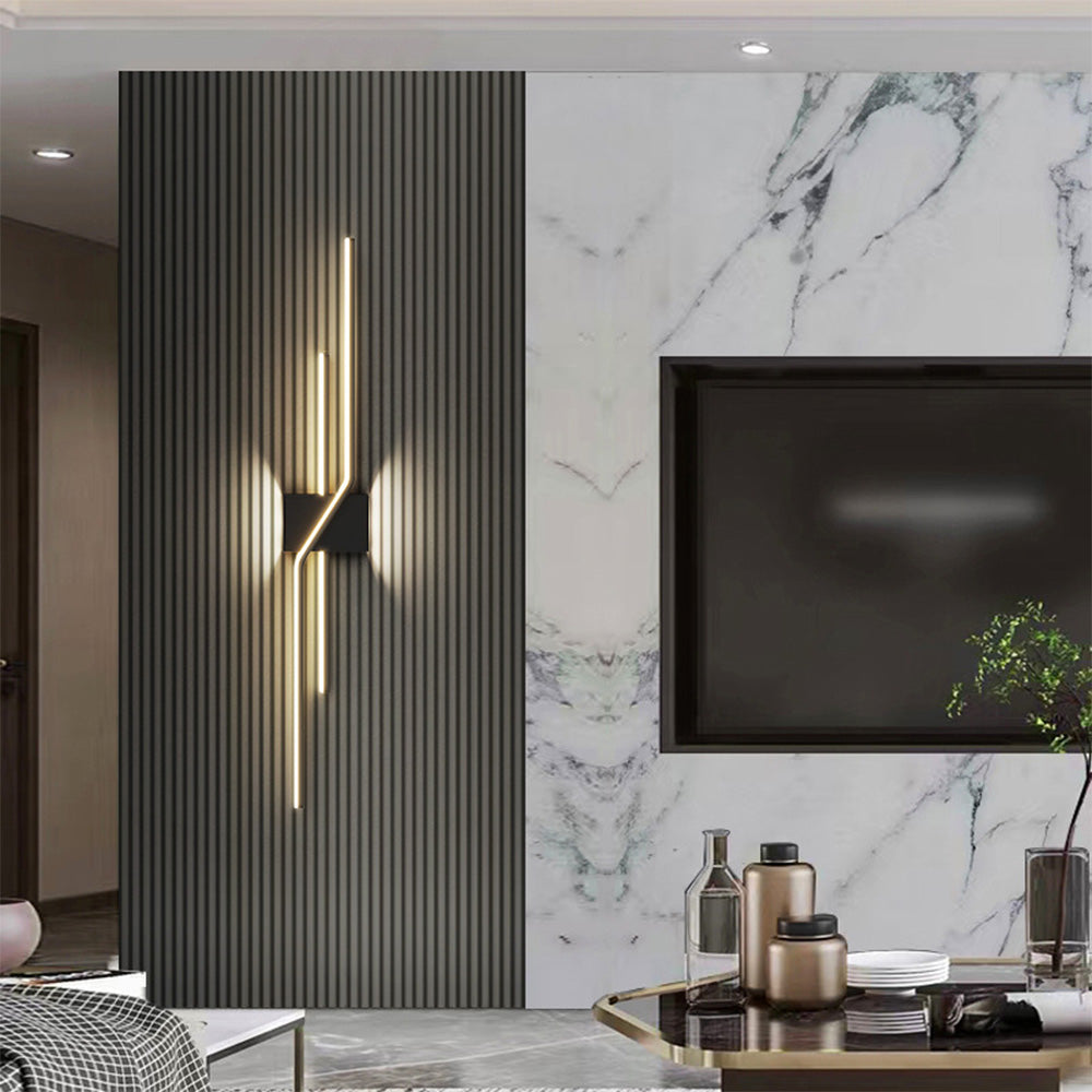 Modern LED Wall Sconce Lighting - Elegant Wall Lamp for Living Room and Bedroom, Warm Diffused Light, Minimalist Design