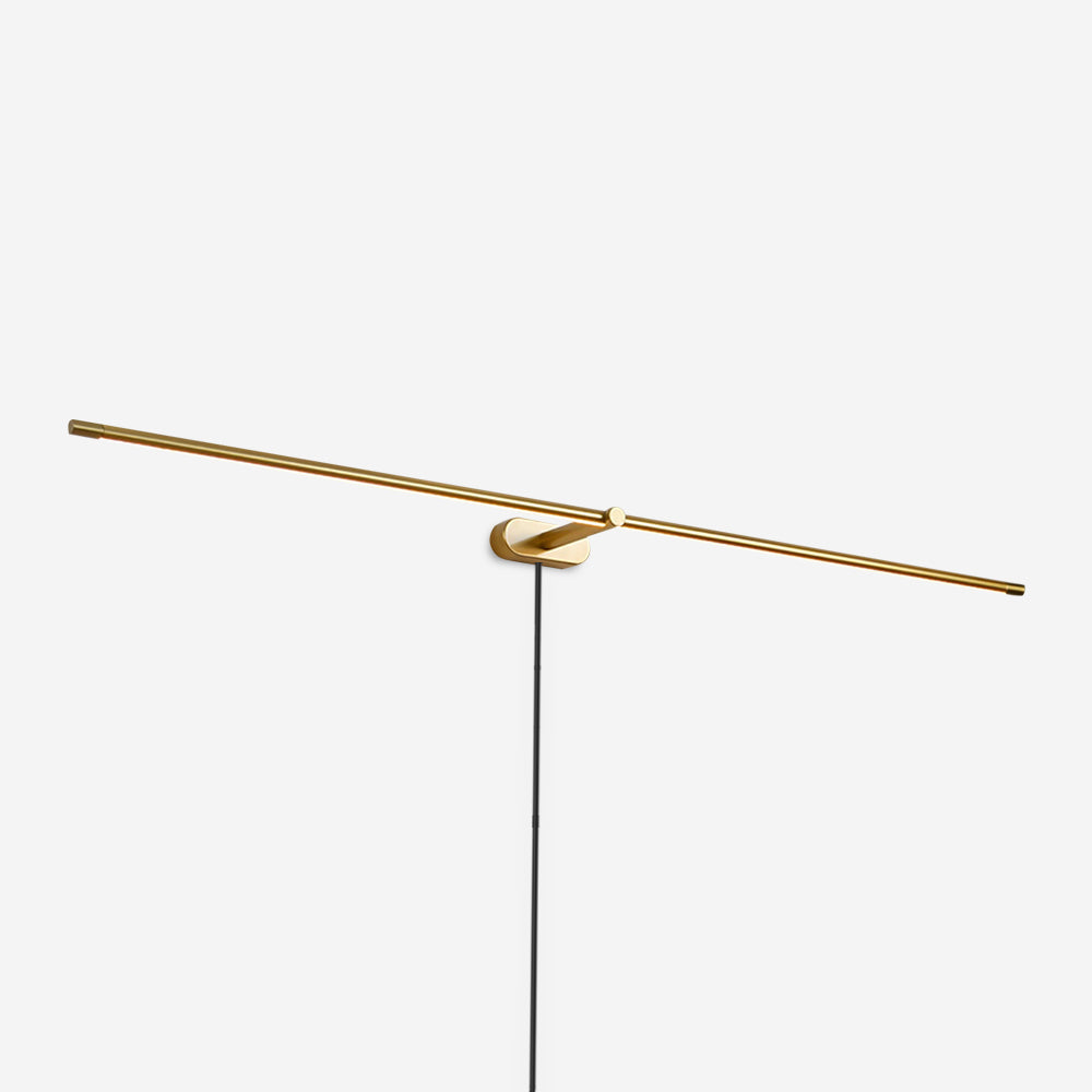 Modern Linear Wall Sconce Lighting - Elegant LED Wall Lamp for Atmospheric Home Decor in Matte Black and Brushed Gold