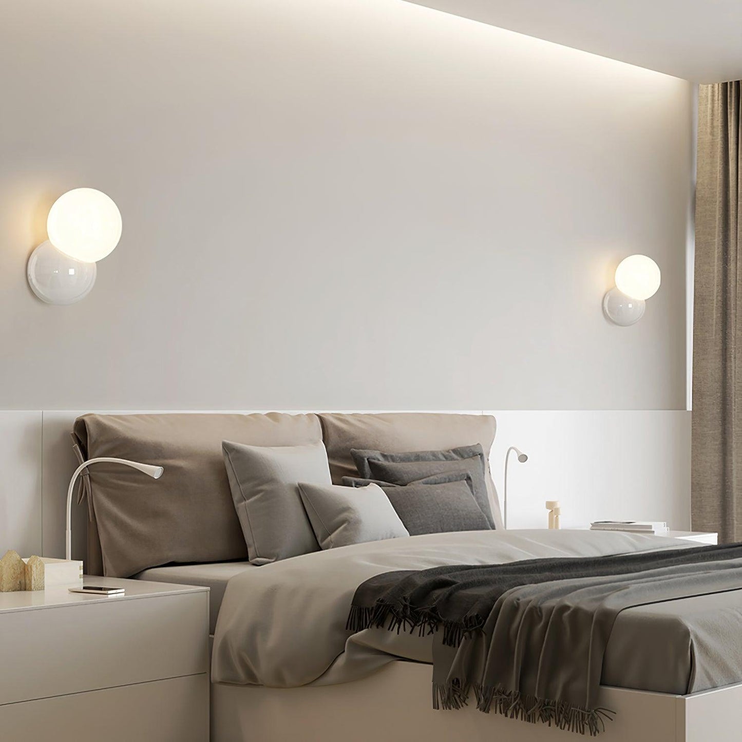 Modern Wall Sconce Lighting with Dimmable Feature - Stylish Wall Lamp for Home Decor, E26/E27 Compatible, Available in Multiple Colors