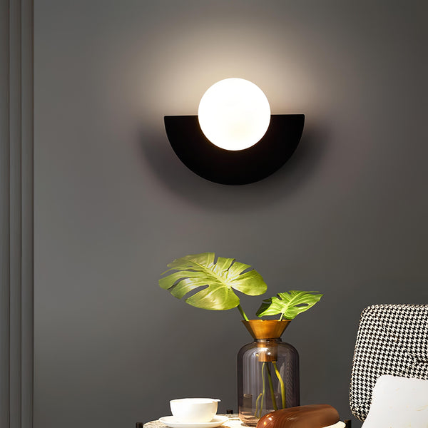 Modern Geometric Wall Sconce Lighting with Warm LED, Stylish Wall Lamp for Bedroom and Hallway