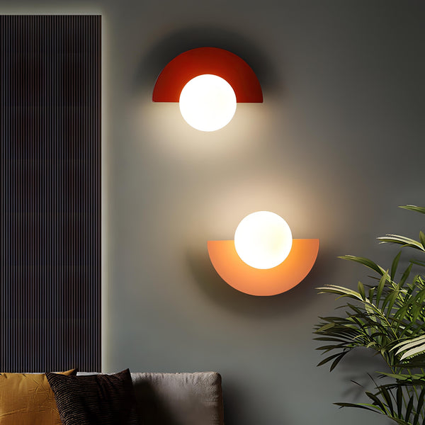 Modern Geometric Wall Sconce Lighting with Warm LED, Stylish Wall Lamp for Bedroom and Hallway