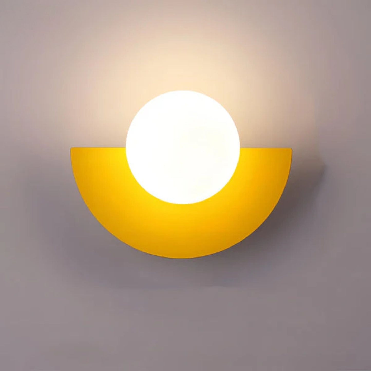 Modern Geometric Wall Sconce Lighting with Warm LED, Stylish Wall Lamp for Bedroom and Hallway