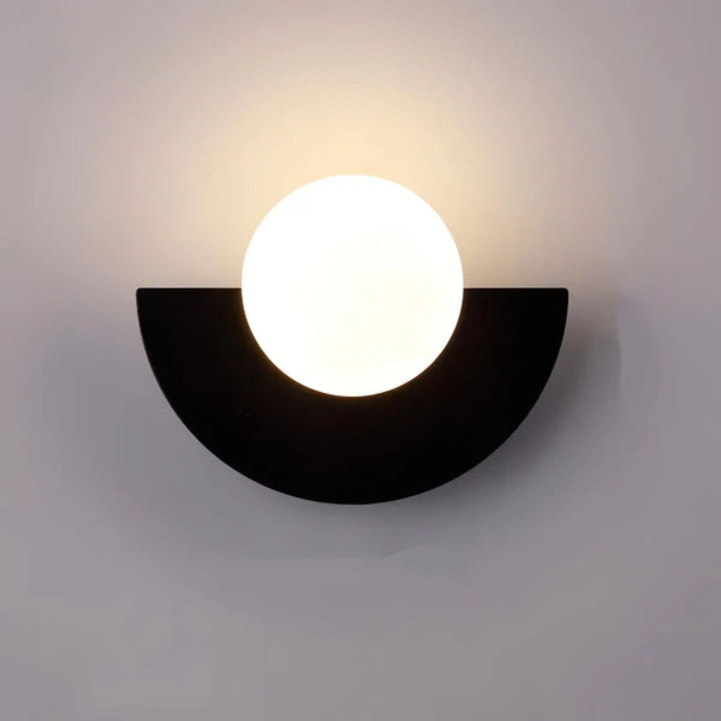 Modern Geometric Wall Sconce Lighting with Warm LED, Stylish Wall Lamp for Bedroom and Hallway