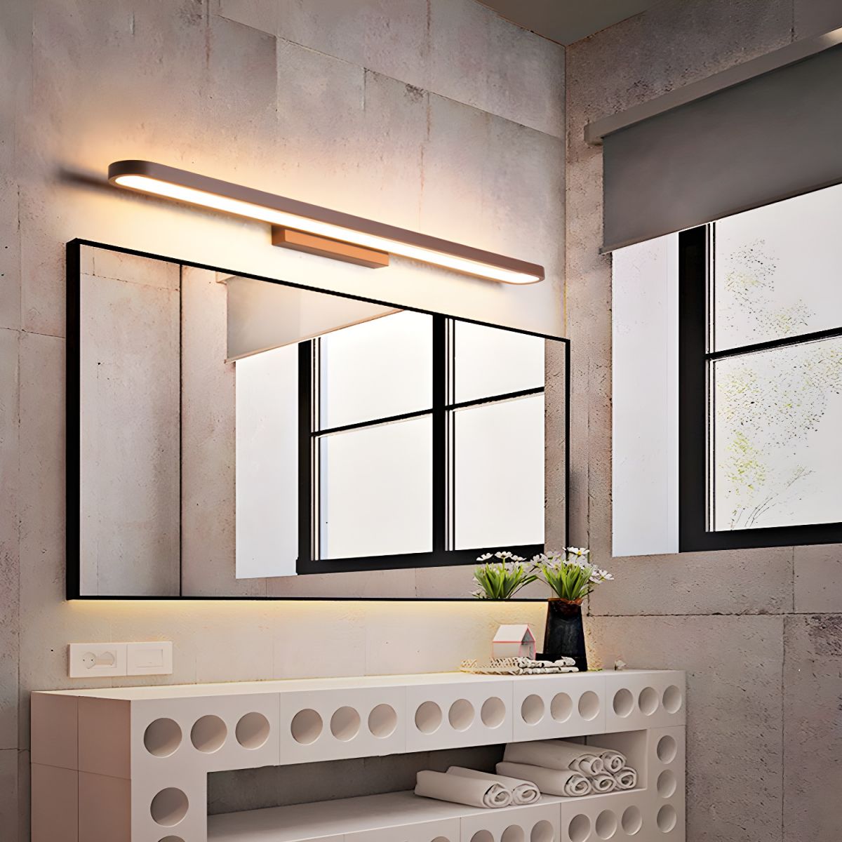 Modern LED Bathroom Wall Lights - Elegant Aluminum Wall Sconce Lighting for Stylish Illumination