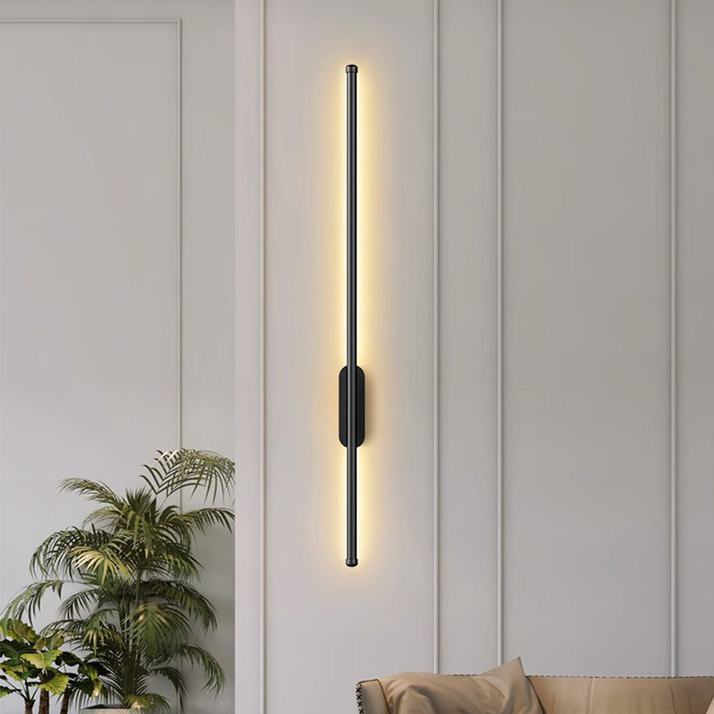 Modern Black Wall Sconce Lighting with LED, Minimalist Design for Stylish Interiors