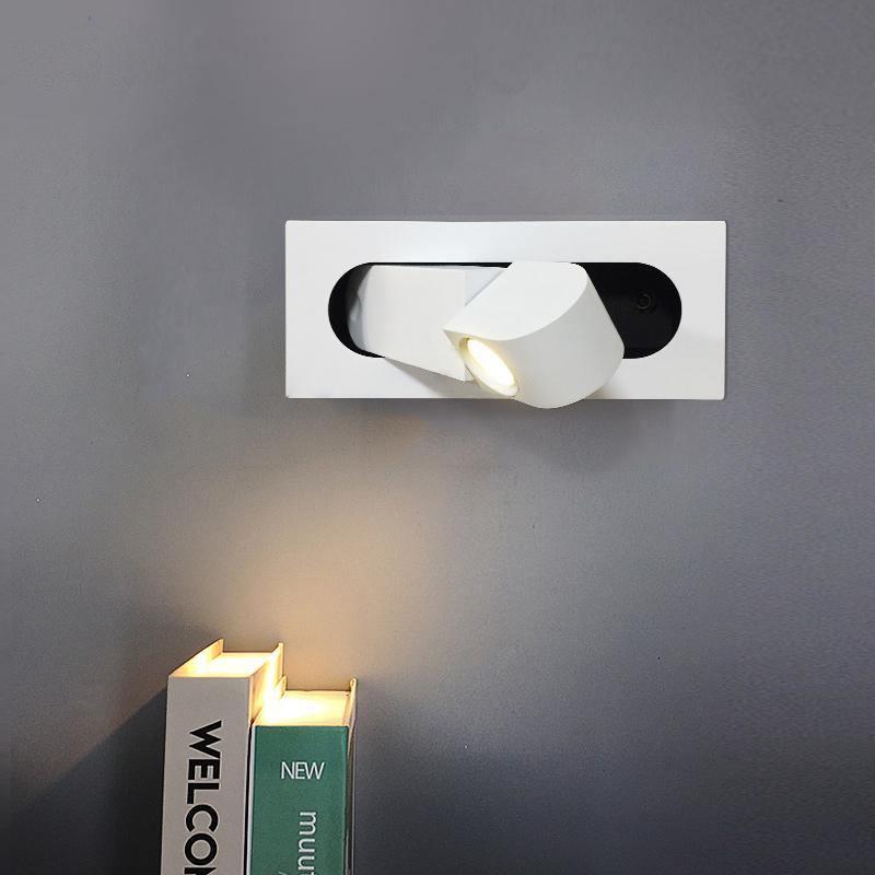 Modern Adjustable Wall Sconce Lighting with LED, Flexible Design for Bedroom, Hallway, and Reading Nook - Aluminum and Metal Construction