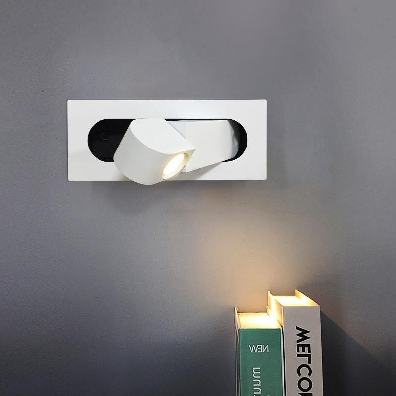 Modern Adjustable Wall Sconce Lighting with LED, Flexible Design for Bedroom, Hallway, and Reading Nook - Aluminum and Metal Construction