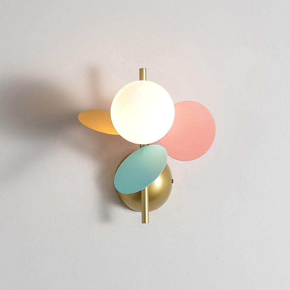 Modern Pastel Wall Sconce Lighting - Playful Rounded Wall Lamp for Cozy Home Décor