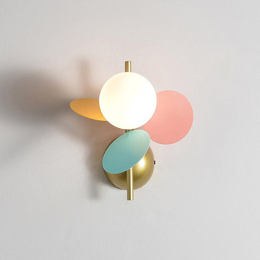 Modern Pastel Wall Sconce Lighting - Playful Rounded Wall Lamp for Cozy Home Décor