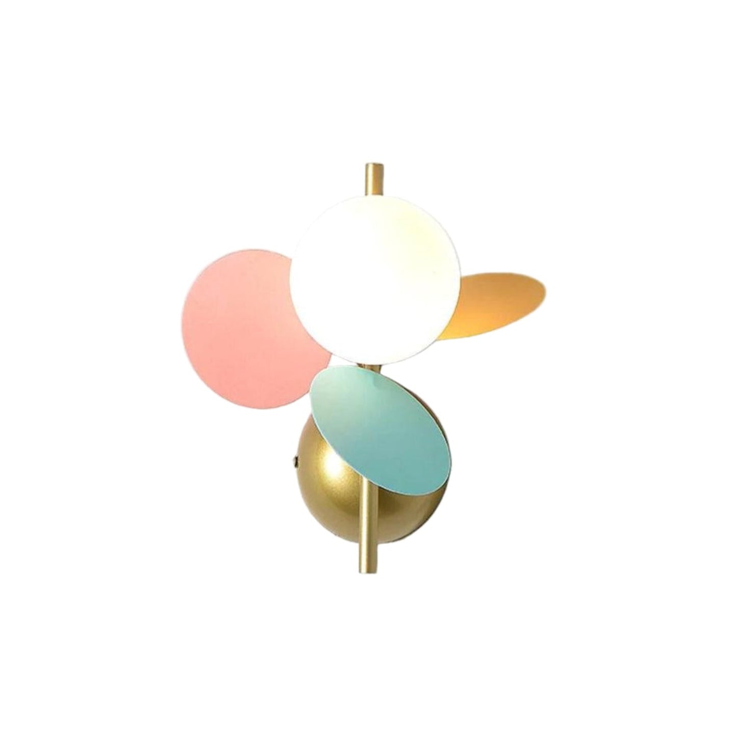 Modern Pastel Wall Sconce Lighting - Playful Rounded Wall Lamp for Cozy Home Décor