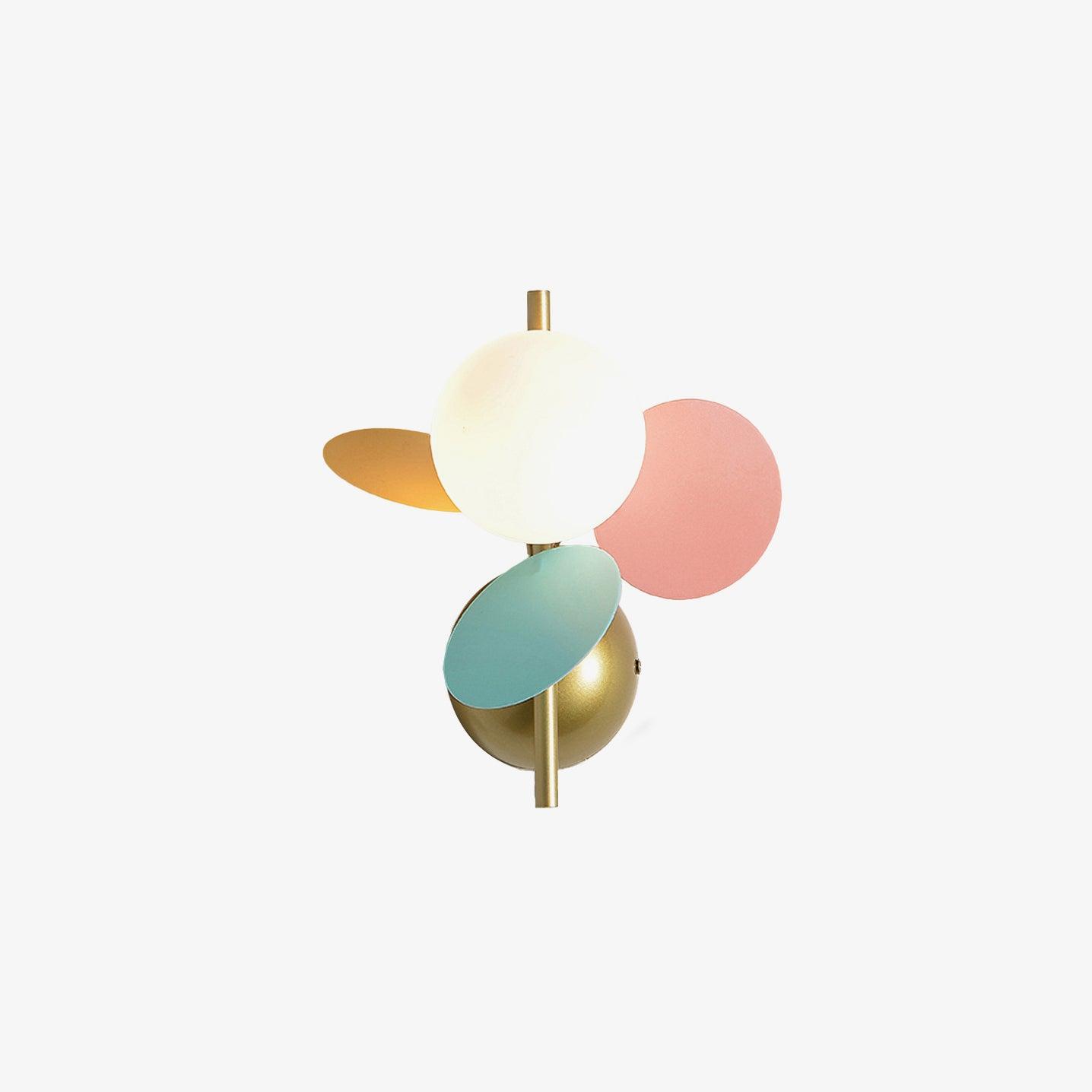 Modern Pastel Wall Sconce Lighting - Playful Rounded Wall Lamp for Cozy Home Décor