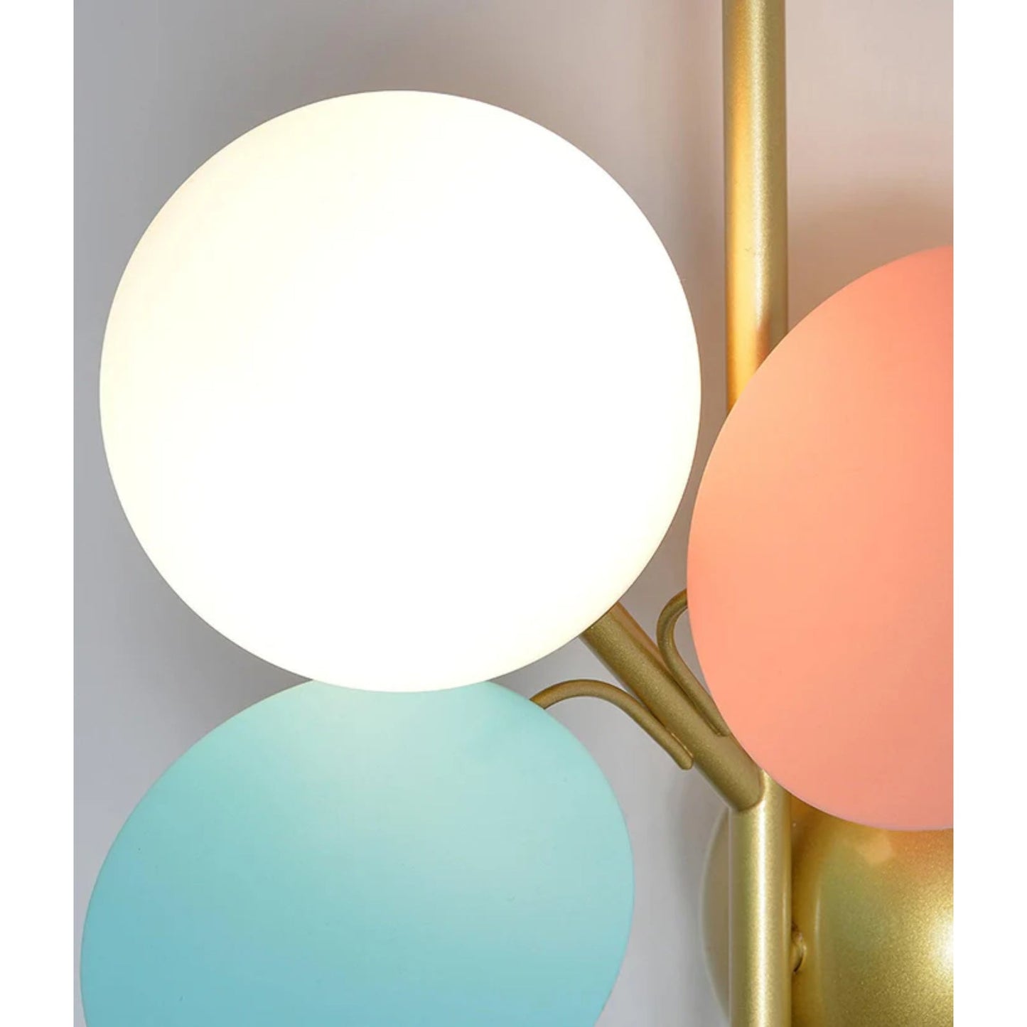 Modern Pastel Wall Sconce Lighting - Playful Rounded Wall Lamp for Cozy Home Décor