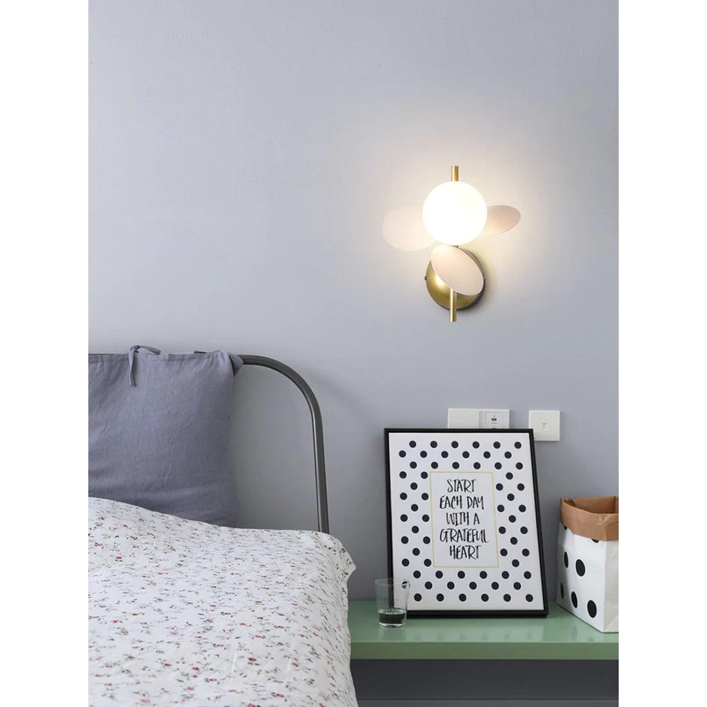 Modern Pastel Wall Sconce Lighting - Playful Rounded Wall Lamp for Cozy Home Décor