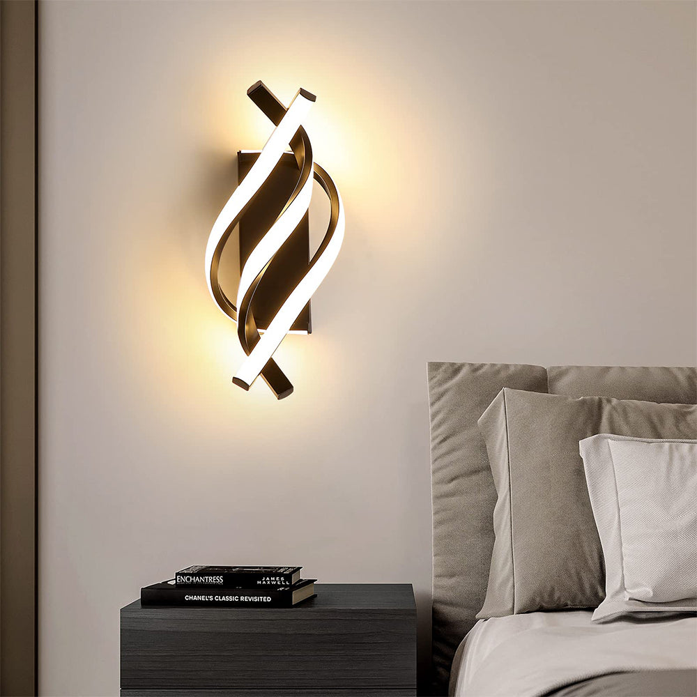 Modern LED Wall Sconce Light - Stylish Aluminum Wall Lamp for Cozy Interior Atmosphere - Ideal for Bedrooms & Living Rooms
