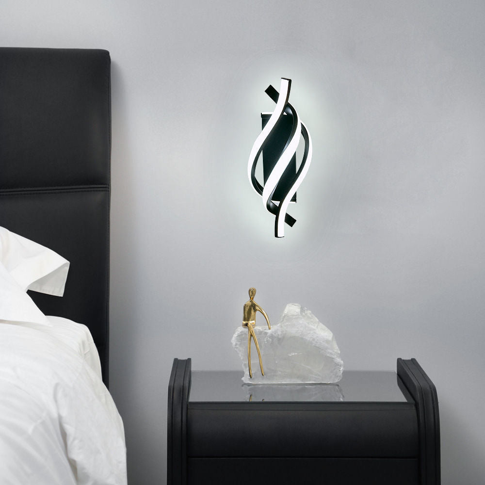 Modern LED Wall Sconce Light - Stylish Aluminum Wall Lamp for Cozy Interior Atmosphere - Ideal for Bedrooms & Living Rooms