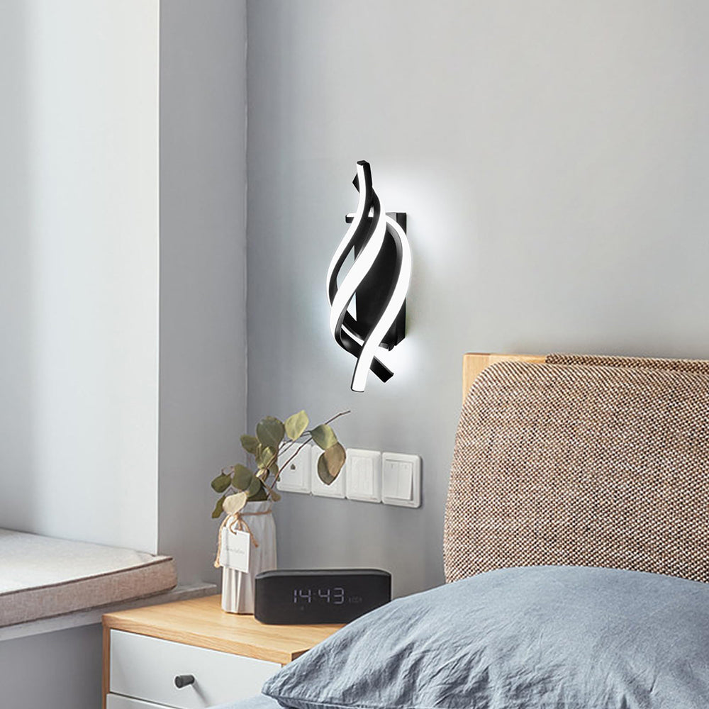 Modern LED Wall Sconce Light - Stylish Aluminum Wall Lamp for Cozy Interior Atmosphere - Ideal for Bedrooms & Living Rooms