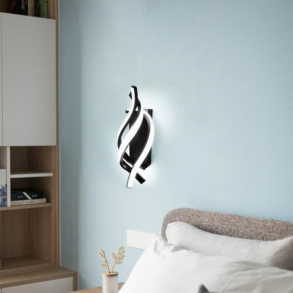 Modern LED Wall Sconce Light - Stylish Aluminum Wall Lamp for Cozy Interior Atmosphere - Ideal for Bedrooms & Living Rooms