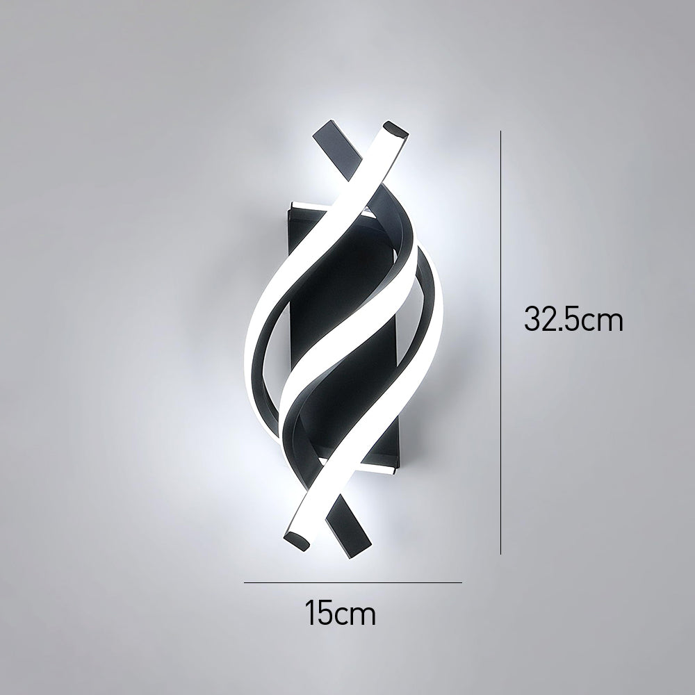 Modern LED Wall Sconce Light - Stylish Aluminum Wall Lamp for Cozy Interior Atmosphere - Ideal for Bedrooms & Living Rooms
