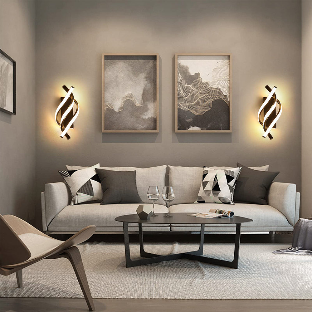 Modern LED Wall Sconce Light - Stylish Aluminum Wall Lamp for Cozy Interior Atmosphere - Ideal for Bedrooms & Living Rooms