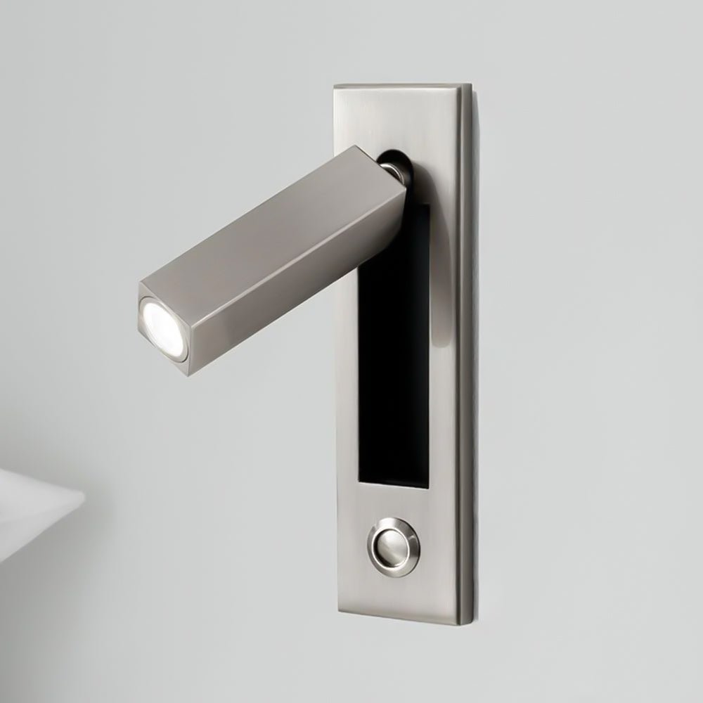 Modern Adjustable LED Wall Sconce Light - Contemporary Wall Lamp for Reading, Available in Black, Copper, and Nickel Finish
