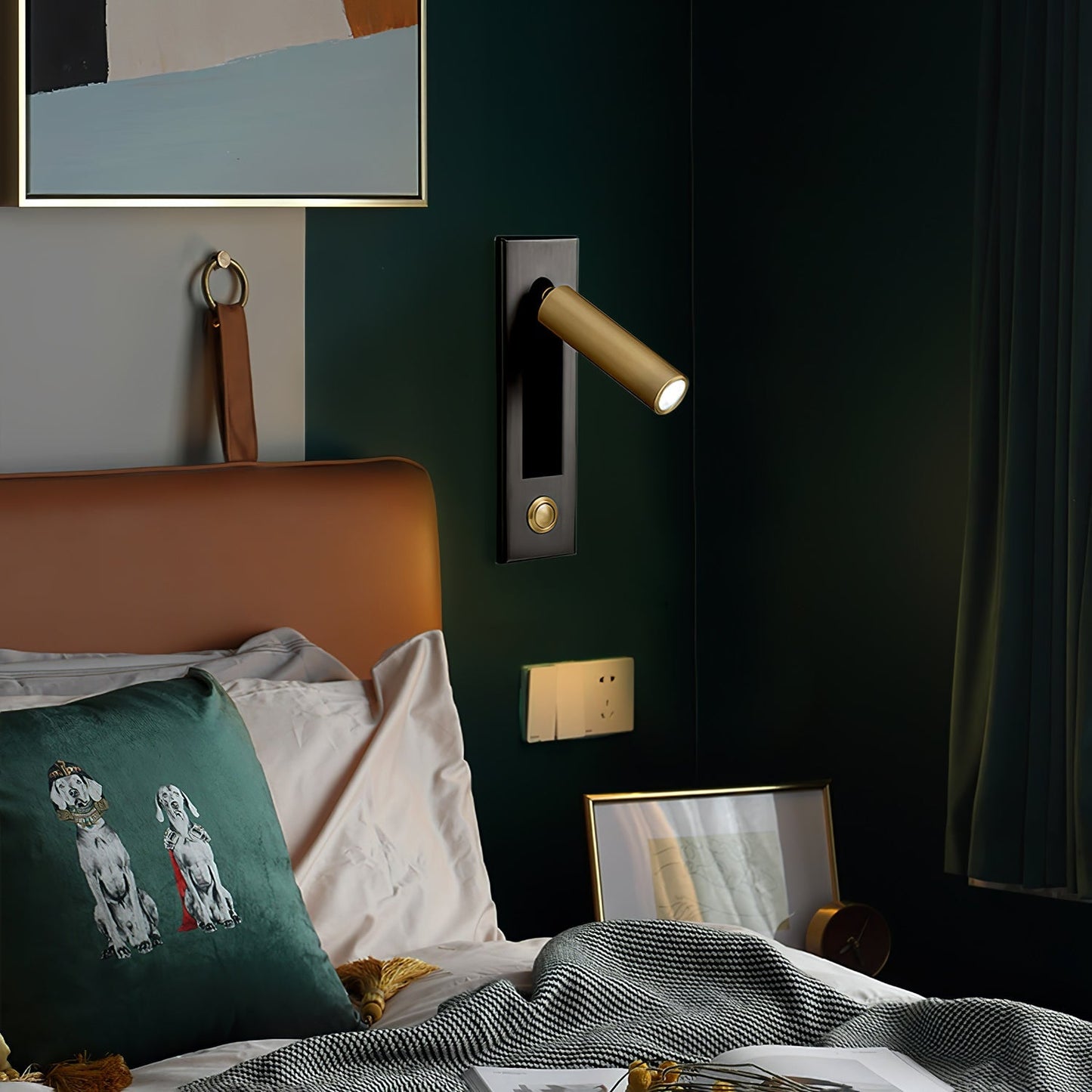 Modern Adjustable LED Wall Sconce Light - Contemporary Wall Lamp for Reading, Available in Black, Copper, and Nickel Finish
