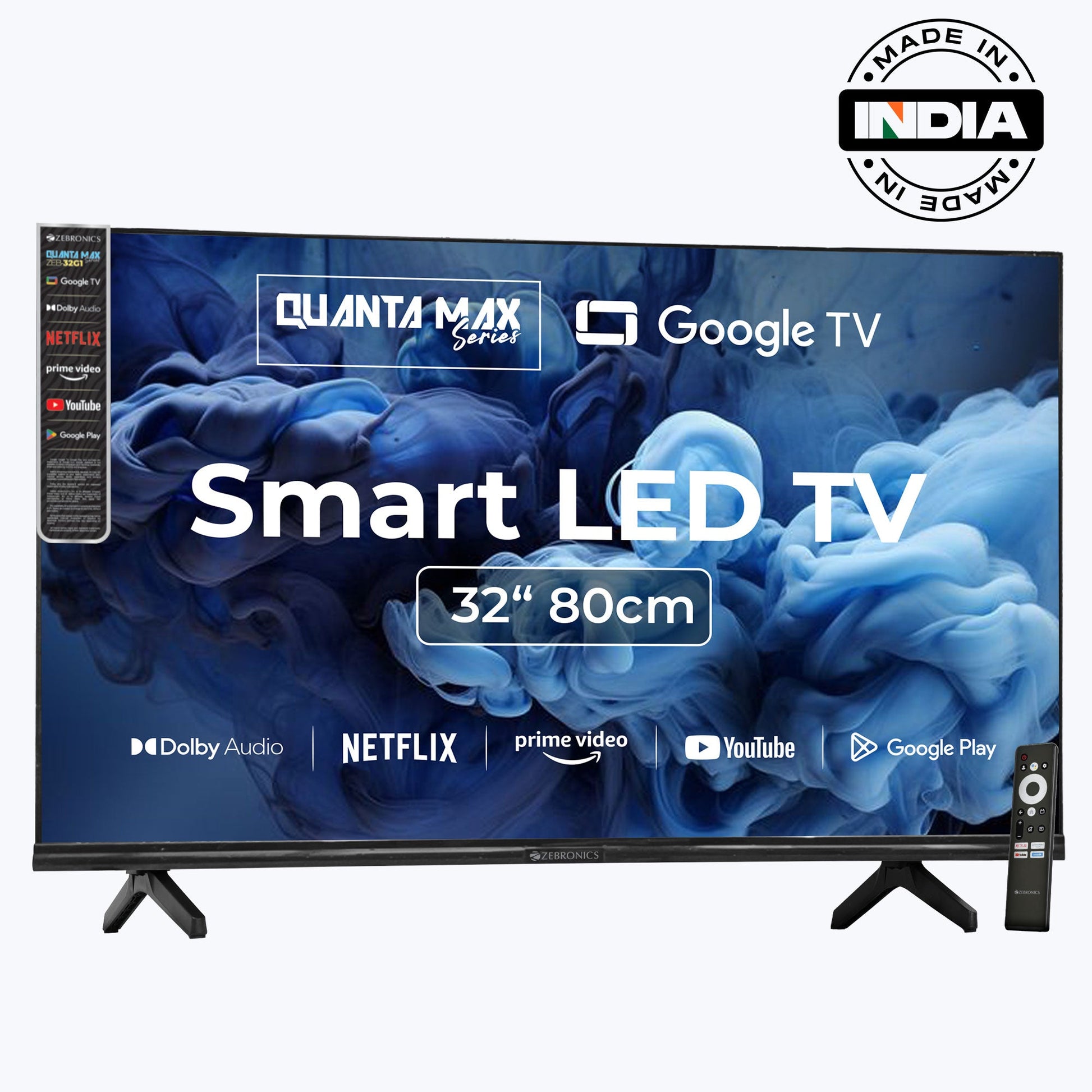 Telewizor 32 cale LED z Wi-Fi i Dolby Audio – Inteligentny Telewizor do Domu 1