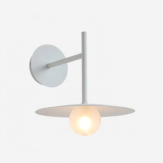 Minimalist Wall Sconce Light - Modern Wall Lamp with Glass Globe for Elegant Interior Lighting