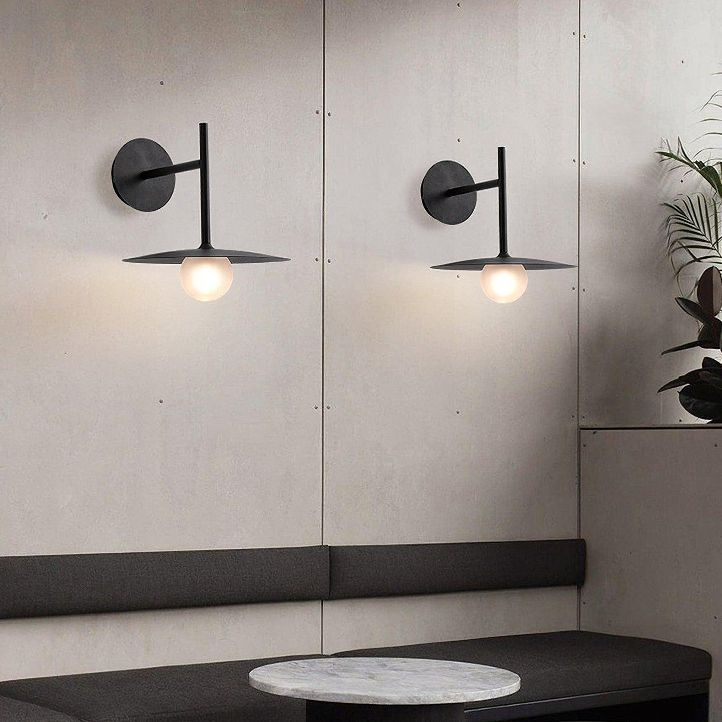 Minimalist Wall Sconce Light - Modern Wall Lamp with Glass Globe for Elegant Interior Lighting