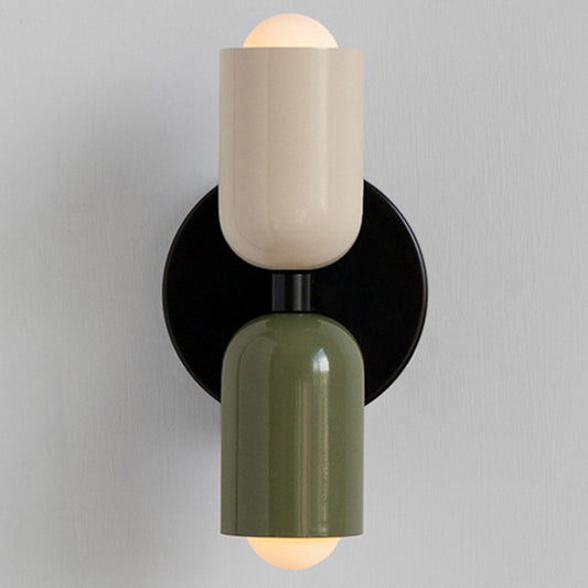 Modern Double Wall Sconce Lighting - Stylish Glass Wall Lamp for Cozy Atmosphere - Vertical Design for Living Room and Bedroom