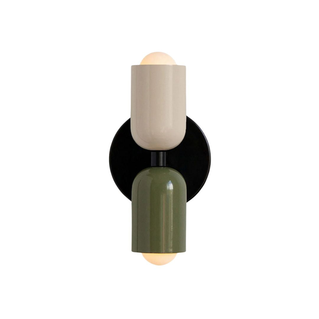 Modern Double Wall Sconce Lighting - Stylish Glass Wall Lamp for Cozy Atmosphere - Vertical Design for Living Room and Bedroom