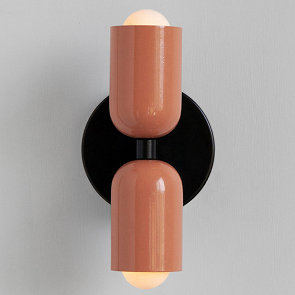 Modern Double Wall Sconce Lighting - Stylish Glass Wall Lamp for Cozy Atmosphere - Vertical Design for Living Room and Bedroom