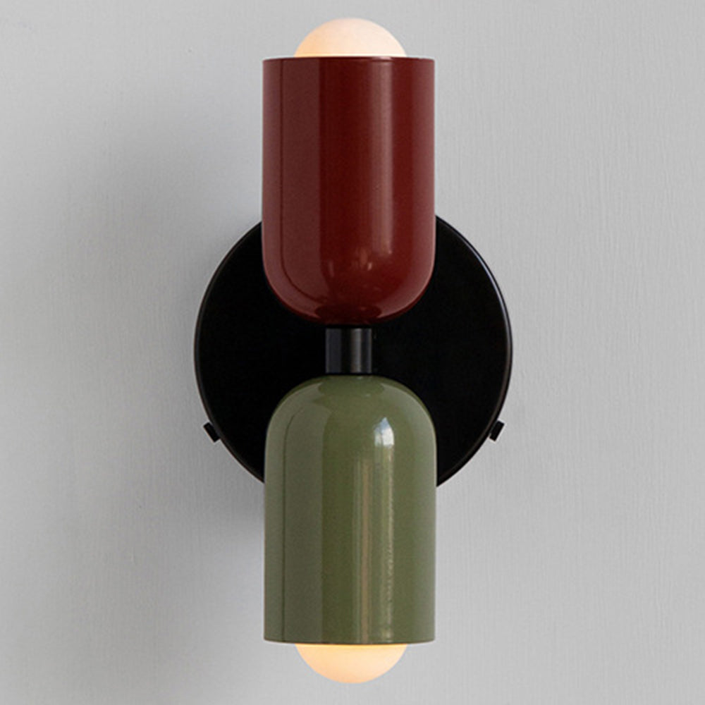 Modern Double Wall Sconce Lighting - Stylish Glass Wall Lamp for Cozy Atmosphere - Vertical Design for Living Room and Bedroom