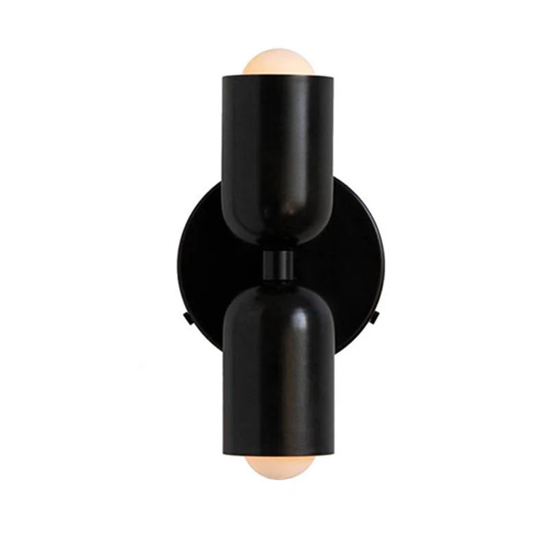 Modern Double Wall Sconce Lighting - Stylish Glass Wall Lamp for Cozy Atmosphere - Vertical Design for Living Room and Bedroom