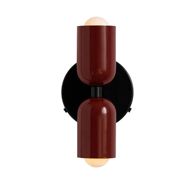 Modern Double Wall Sconce Lighting - Stylish Glass Wall Lamp for Cozy Atmosphere - Vertical Design for Living Room and Bedroom