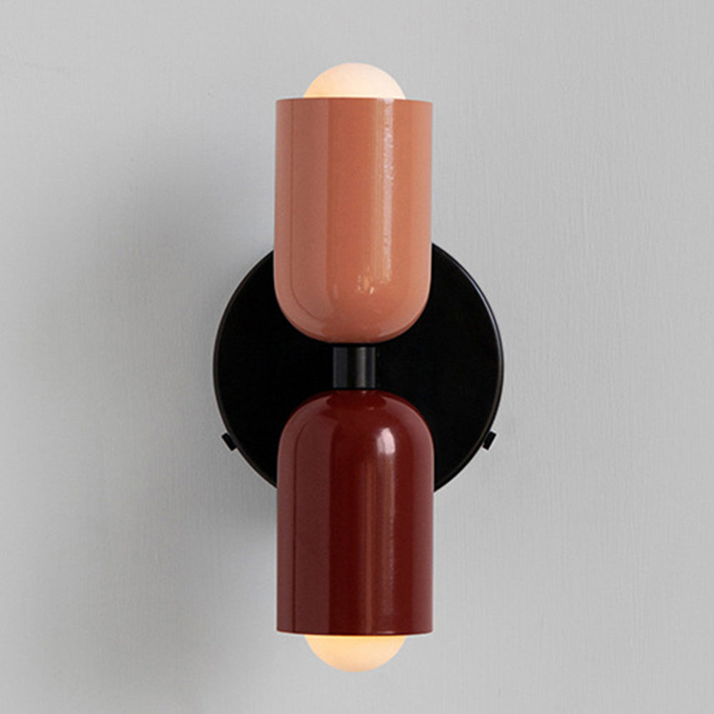 Modern Double Wall Sconce Lighting - Stylish Glass Wall Lamp for Cozy Atmosphere - Vertical Design for Living Room and Bedroom