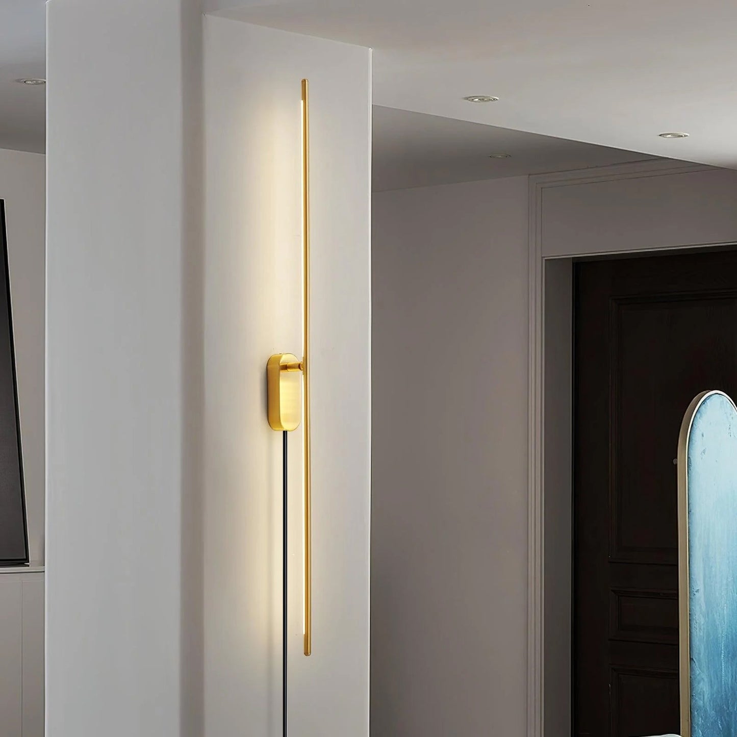 Minimalist Wall Sconce Lighting with Integrated LED - Modern Wall Lamp for Elegant Interior