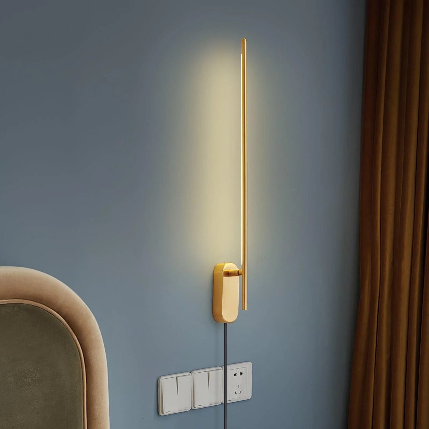 Minimalist Wall Sconce Lighting with Integrated LED - Modern Wall Lamp for Elegant Interior