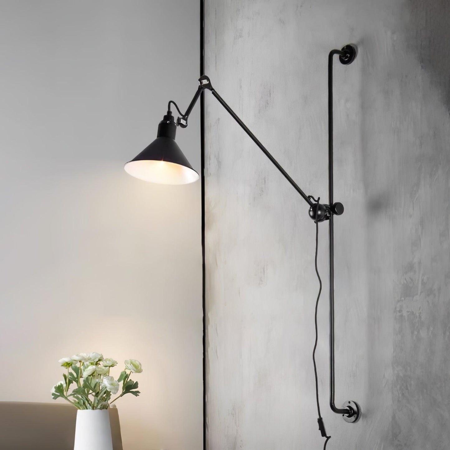 Wall Lamp with Adjustable Frame | Modern Metal Design for Stylish Lighting