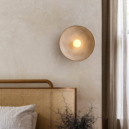 Modern Wall Sconce Lighting with Warm Glow and Ribbed Surface for Cozy Atmosphere - Ideal Wall Lamp for Living Rooms, Kitchens, and Bedrooms