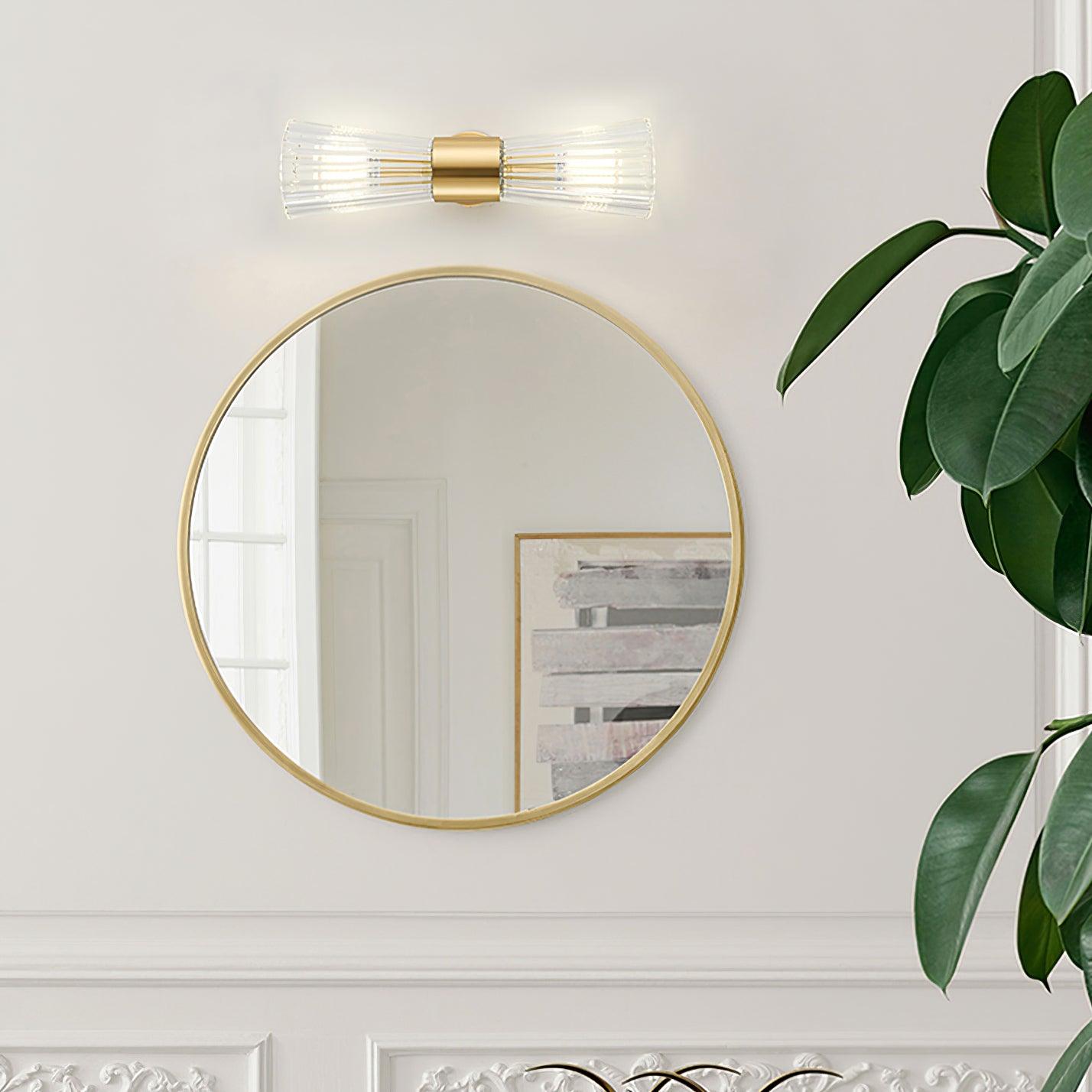 Elegant Wall Sconce Light with Unique Backplate - Stylish Wall Lamp for Bathroom and Dining Room