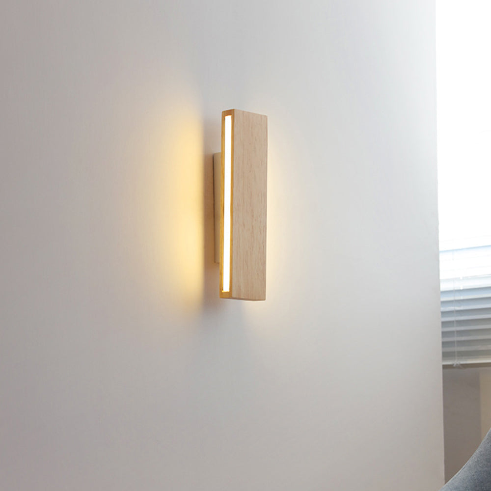 Norello Adjustable Wooden Wall Lamp with LED Sconce Light - Modern Wall Sconce Lighting for Living Room and Bedroom