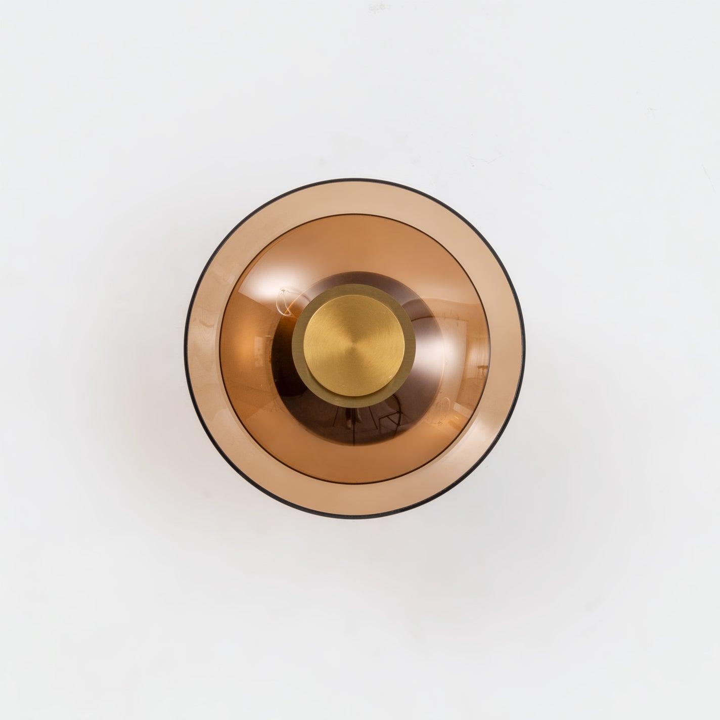 Ovilan Modern LED Wall Sconce - Stylish Wall Lamp with Round Glass Shade, Available in Gold and Black, Ideal for Any Interior