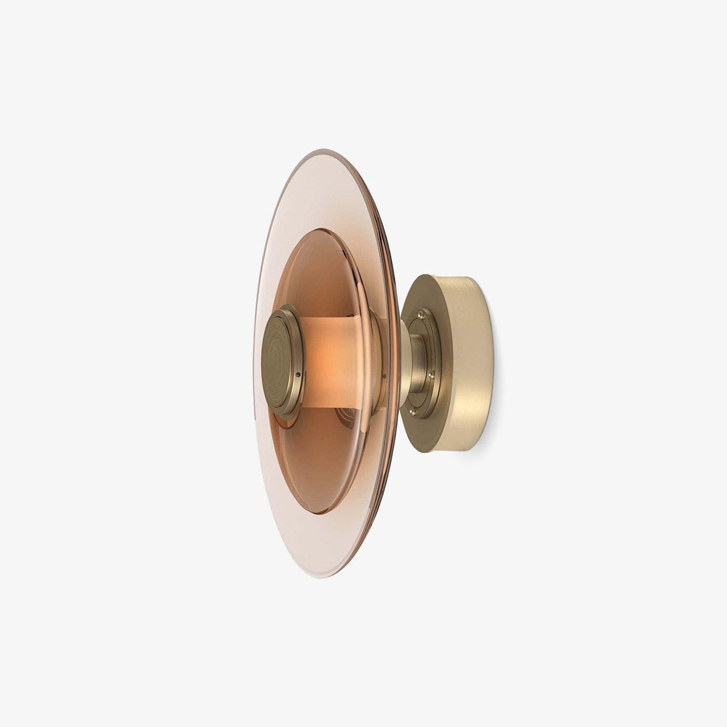 Ovilan Modern LED Wall Sconce - Stylish Wall Lamp with Round Glass Shade, Available in Gold and Black, Ideal for Any Interior