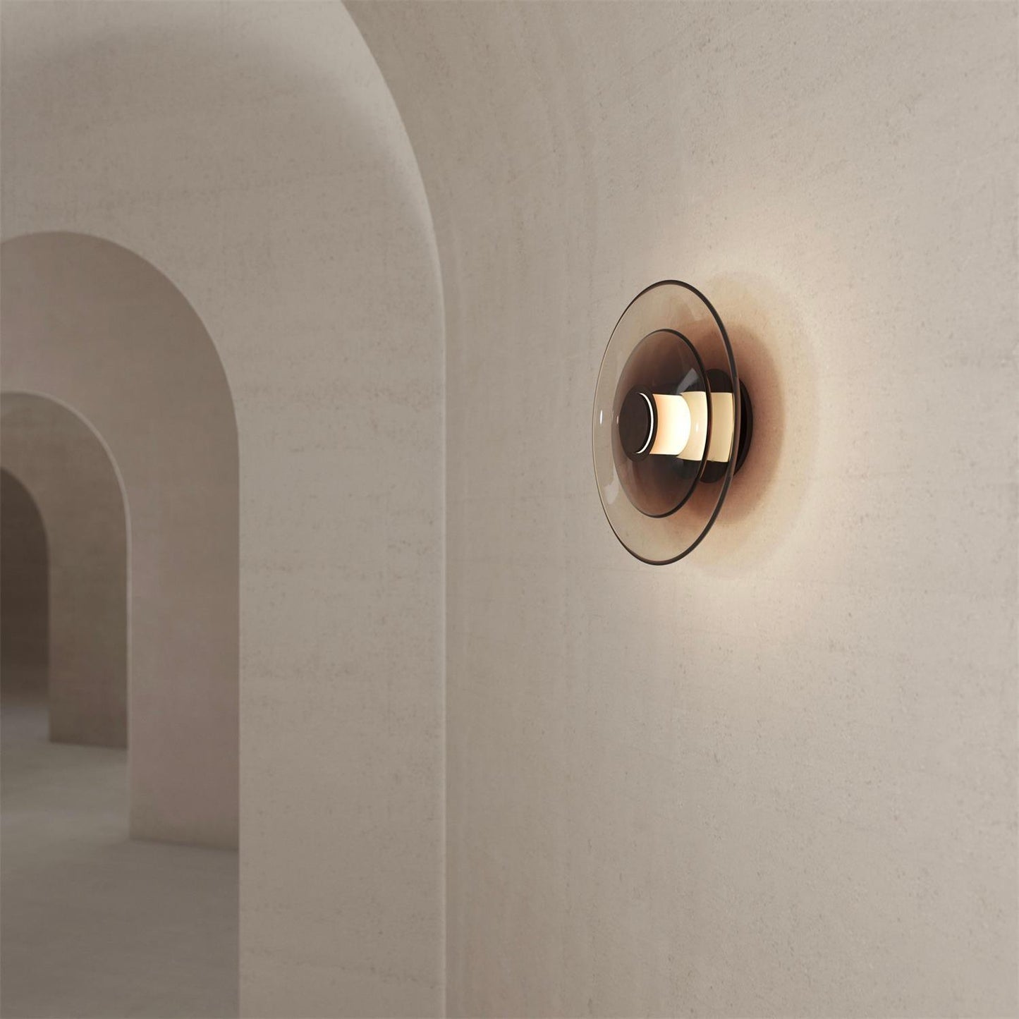 Ovilan Modern LED Wall Sconce - Stylish Wall Lamp with Round Glass Shade, Available in Gold and Black, Ideal for Any Interior