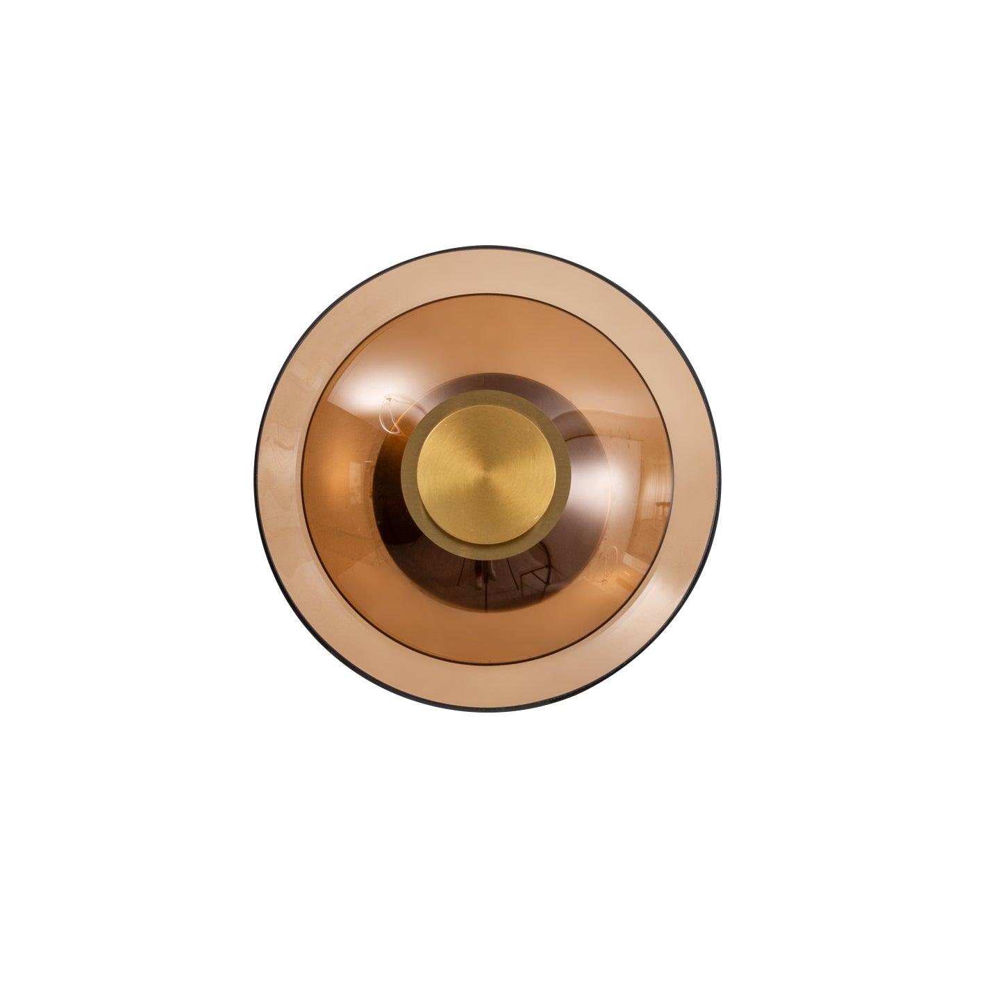 Ovilan Modern LED Wall Sconce - Stylish Wall Lamp with Round Glass Shade, Available in Gold and Black, Ideal for Any Interior