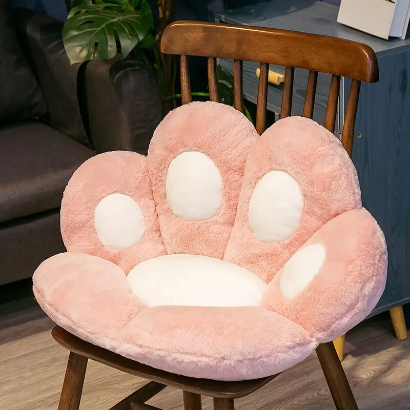 Peluche patte de chat kawaii 70*60cm, coussin de sol doux et mignon, pour chaise, canapé, coussin pour la sieste à la maison ou au bureau. 0