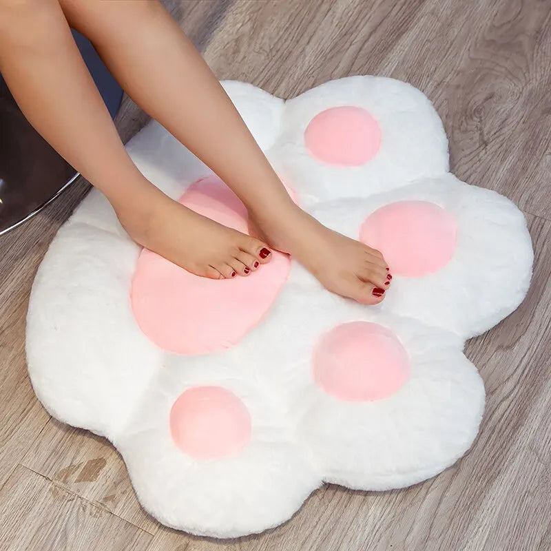 Peluche patte de chat kawaii 70*60cm, coussin de sol doux et mignon, pour chaise, canapé, coussin pour la sieste à la maison ou au bureau. 2