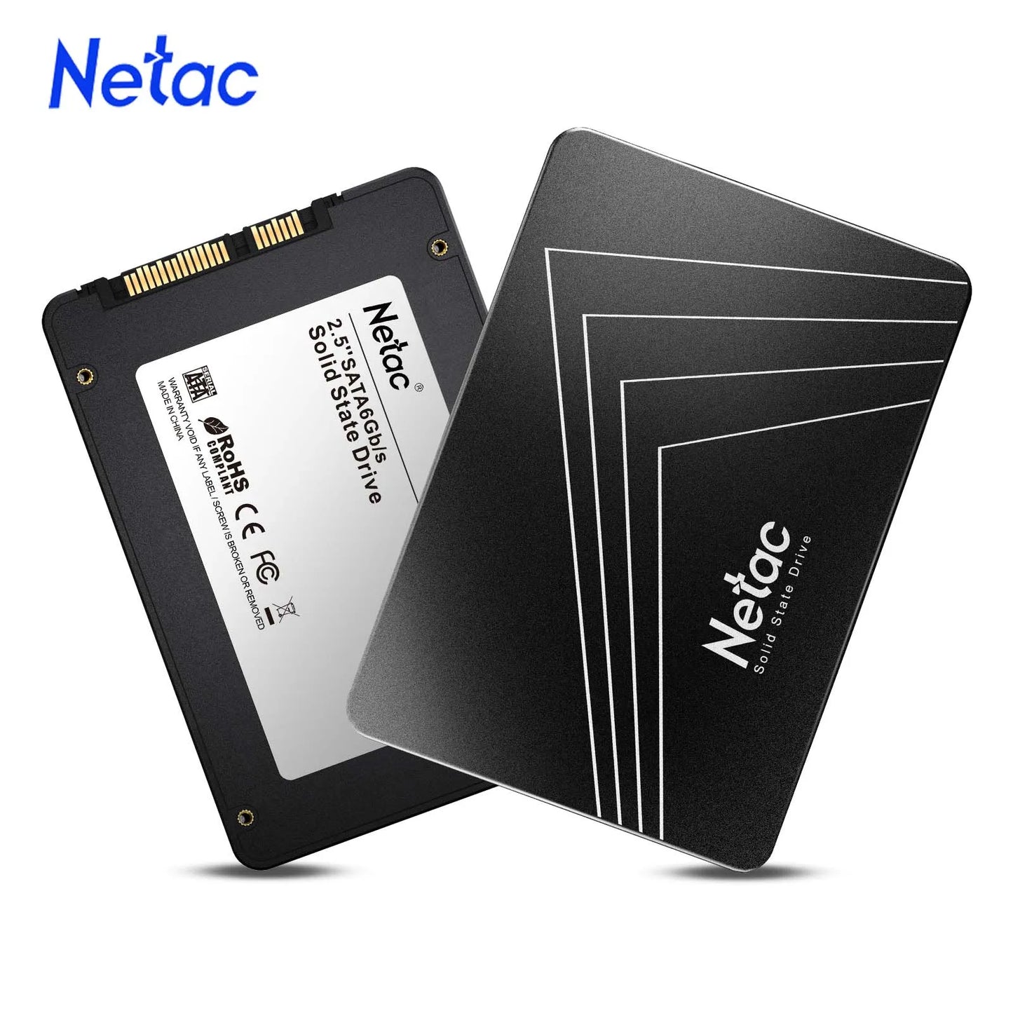 Pevný disk Netac SATA SSD 128 GB 256 GB 512 GB 1 TB 2 TB SATA3 2,5 palce, interní pevný disk pro notebook, pevný disk HDD pro PC, notebook