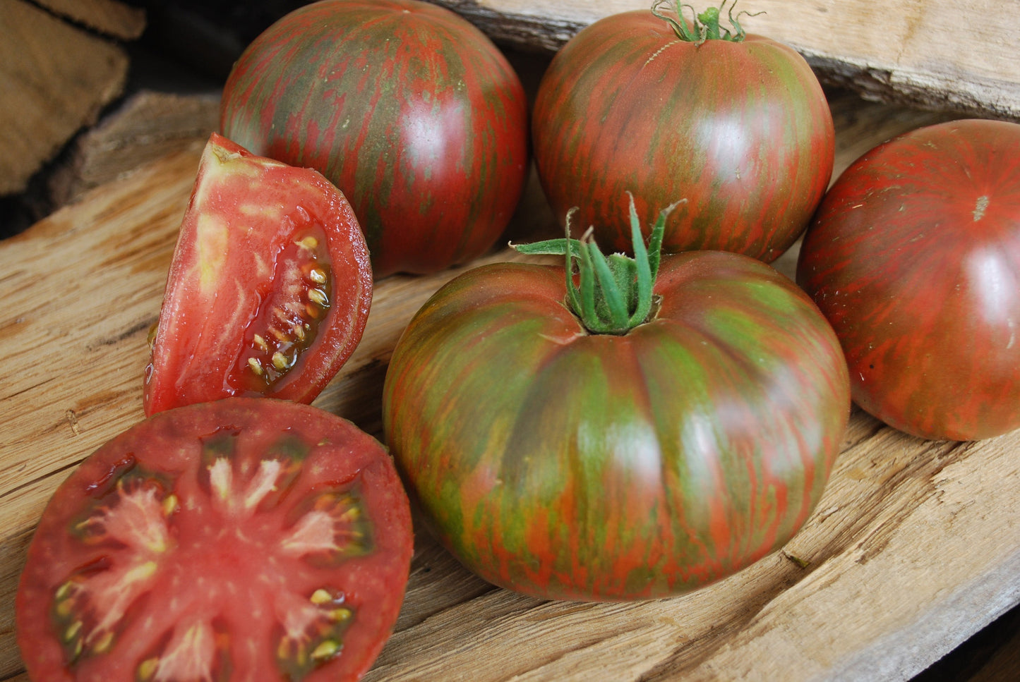 Pinky Organic Tomato Seeds – Unique Tie Dye Appearance with Rich Sweet Flavor for Home Gardeners 0