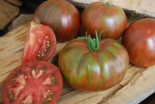 Pinky Organic Tomato Seeds – Unique Tie Dye Appearance with Rich Sweet Flavor for Home Gardeners 0